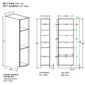 GM 1 PORTE 84HAUT MELAMINE
