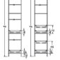 GM15-18 90HAUT TABLETTES COULISSANTES