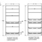 GM24-36 84HAUT TABLETTES COULISSANTES