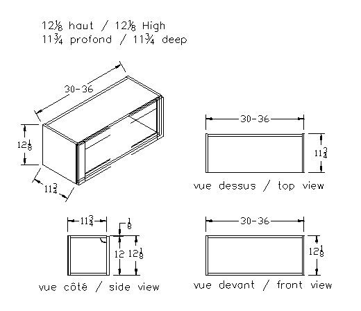 WF - Wall Flip - MDF Laqué